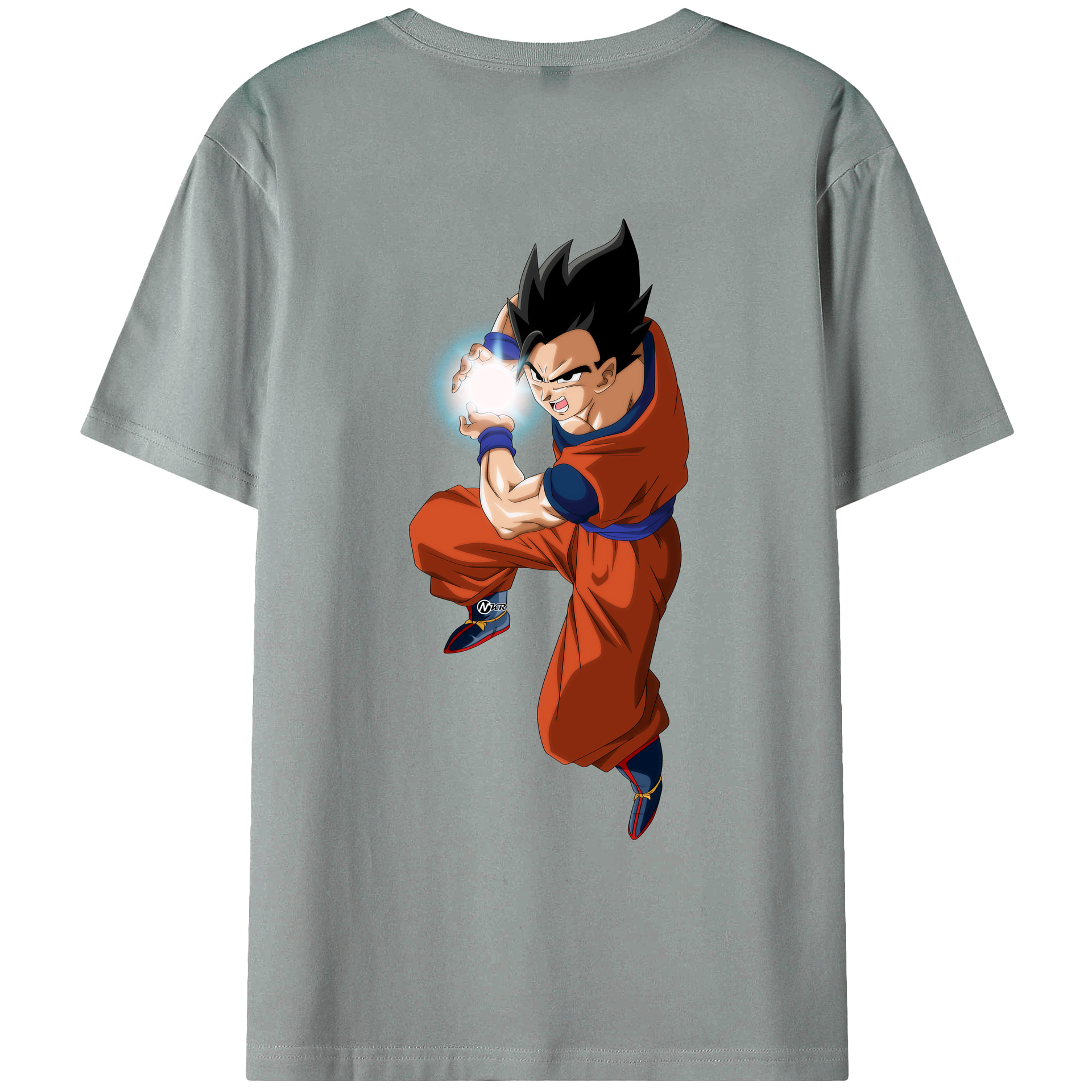 （画像用） ドラゴンボール 孫 悟飯（そんごはん）DRAGON BALL Son Gohan 綿100％ メンズ半袖Tシャツ（バックプリント） 通気性
